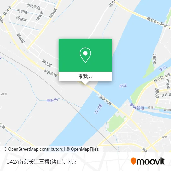 G42/南京长江三桥(路口)地图