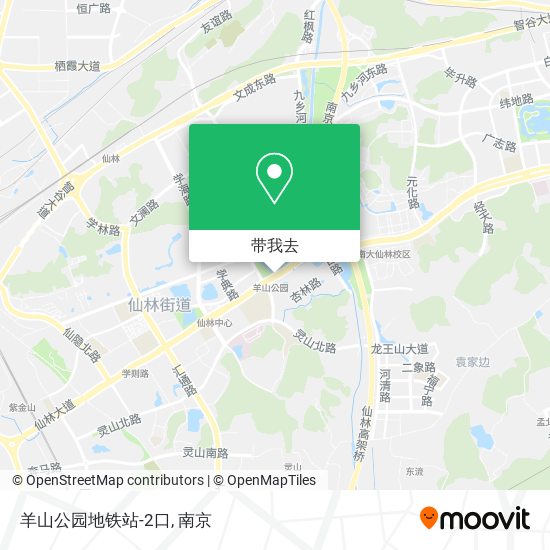 羊山公园地铁站-2口地图