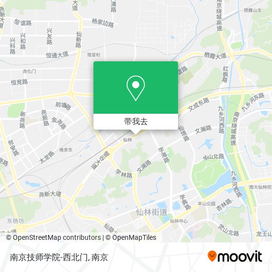 南京技师学院-西北门地图