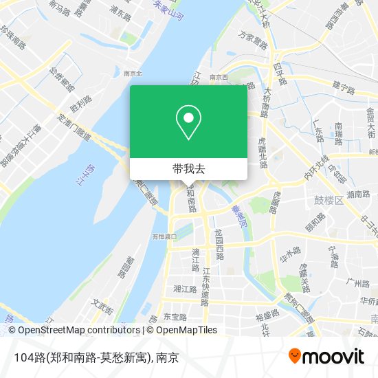 104路(郑和南路-莫愁新寓)地图