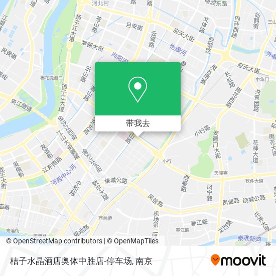 桔子水晶酒店奥体中胜店-停车场地图