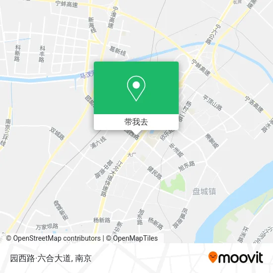 园西路·六合大道地图
