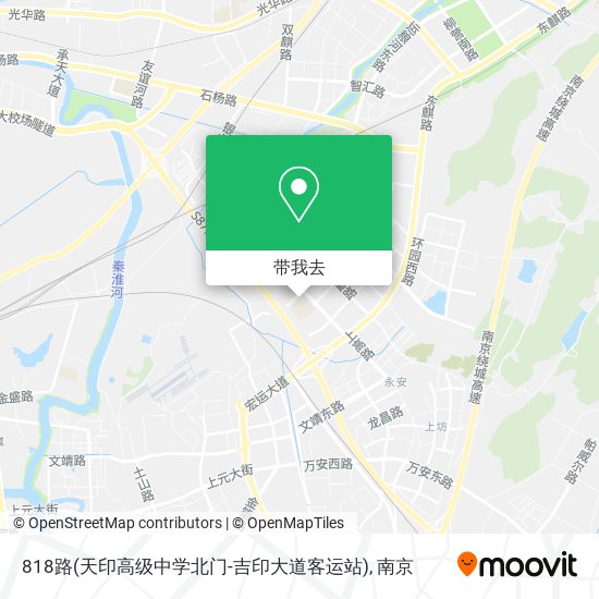 818路(天印高级中学北门-吉印大道客运站)地图
