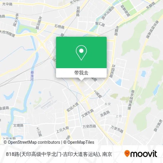 818路(天印高级中学北门-吉印大道客运站)地图