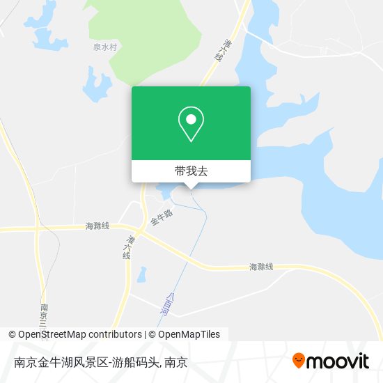 南京金牛湖风景区-游船码头地图