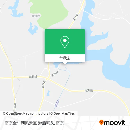 南京金牛湖风景区-游船码头地图