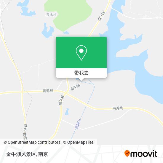 金牛湖风景区地图