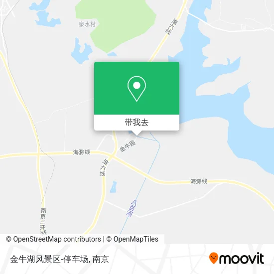 金牛湖风景区-停车场地图