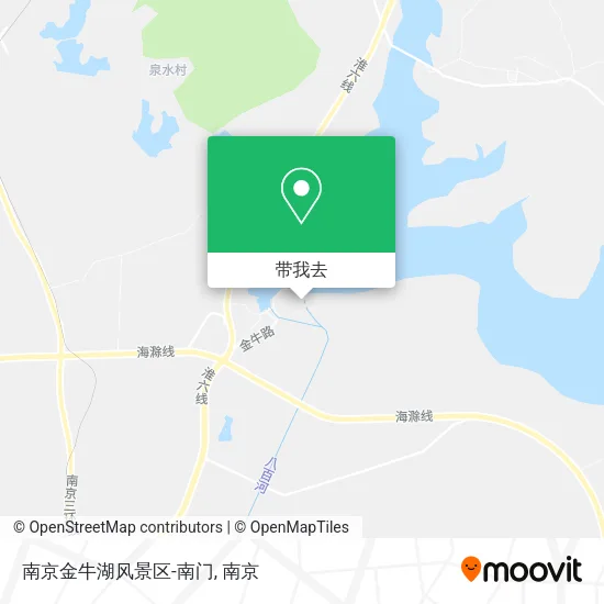南京金牛湖风景区-南门地图