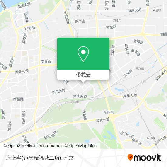 座上客(迈皋瑞福城二店)地图