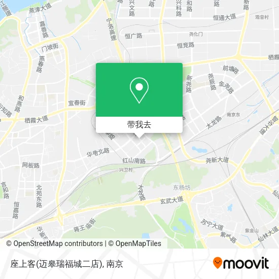 座上客(迈皋瑞福城二店)地图