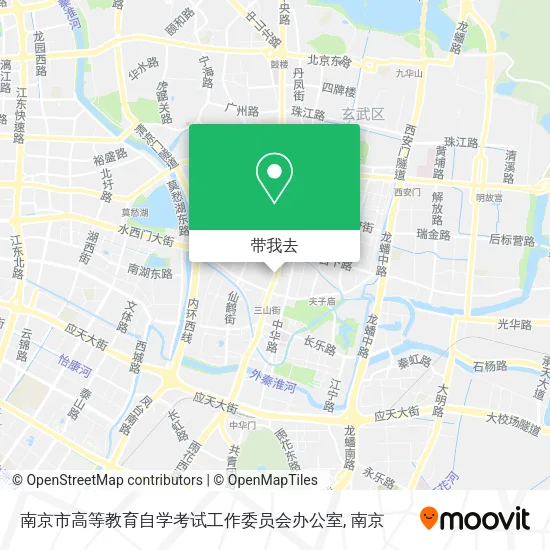 南京市高等教育自学考试工作委员会办公室地图