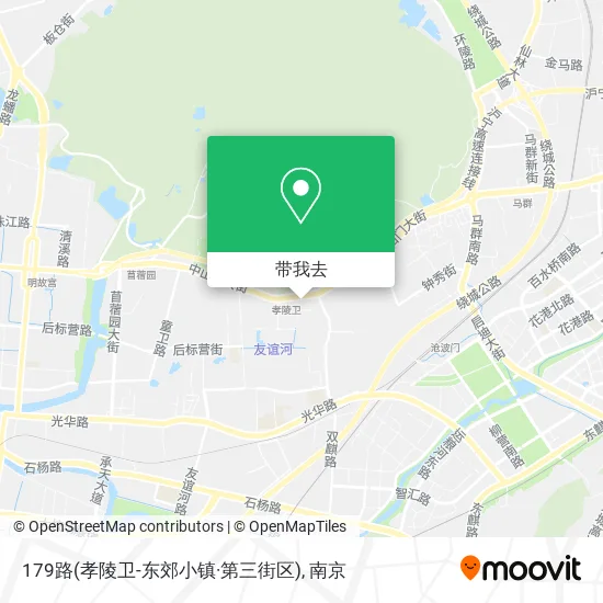 179路(孝陵卫-东郊小镇·第三街区)地图