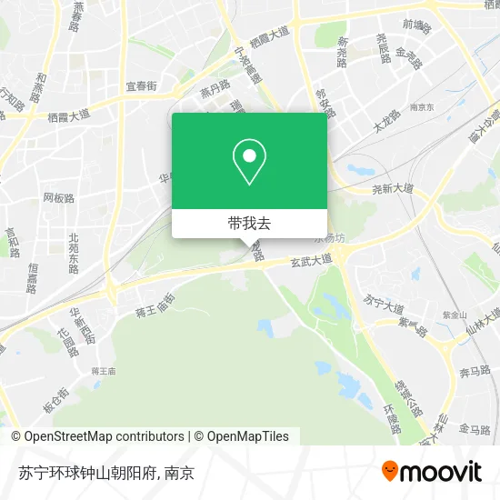 苏宁环球钟山朝阳府地图