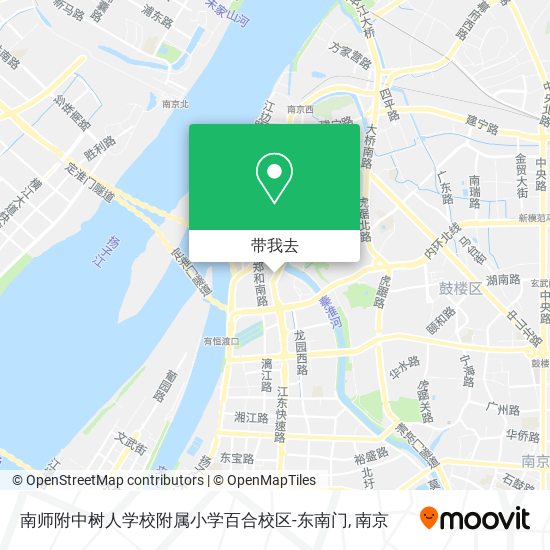 南师附中树人学校附属小学百合校区-东南门地图