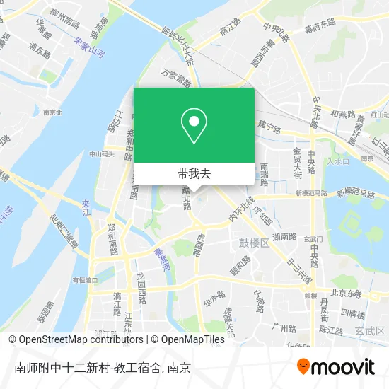 南师附中十二新村-教工宿舍地图