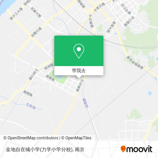金地自在城小学(力学小学分校)地图