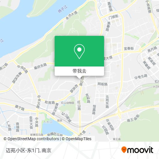 迈苑小区-东1门地图