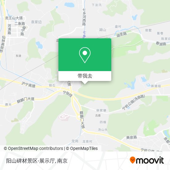 阳山碑材景区-展示厅地图