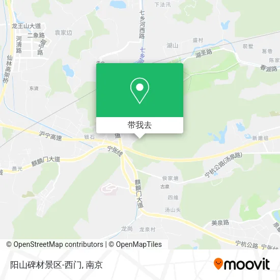 阳山碑材景区-西门地图