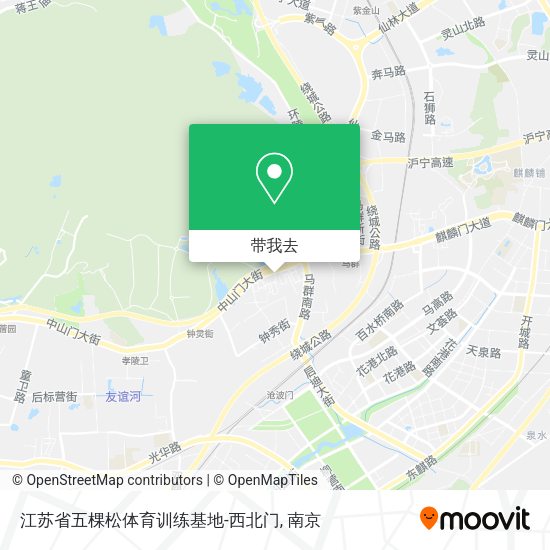 江苏省五棵松体育训练基地-西北门地图