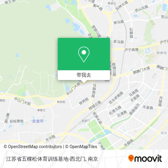 江苏省五棵松体育训练基地-西北门地图