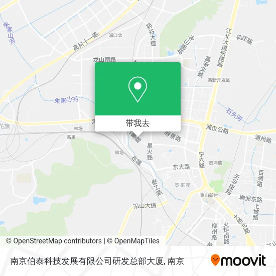 南京伯泰科技发展有限公司研发总部大厦地图