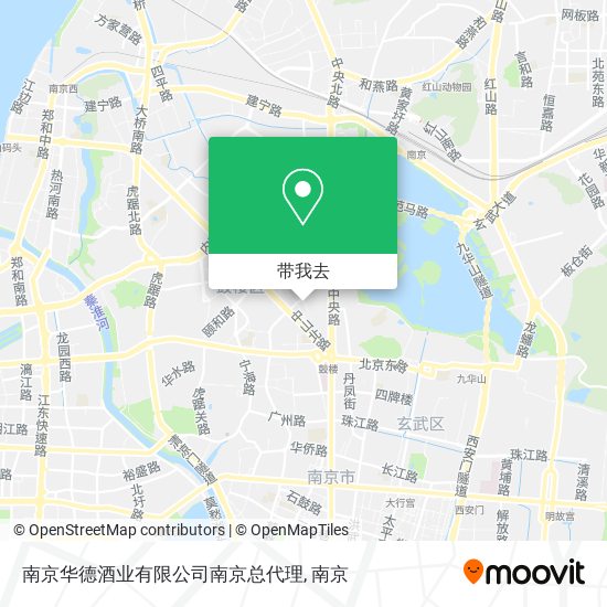 南京华德酒业有限公司南京总代理地图