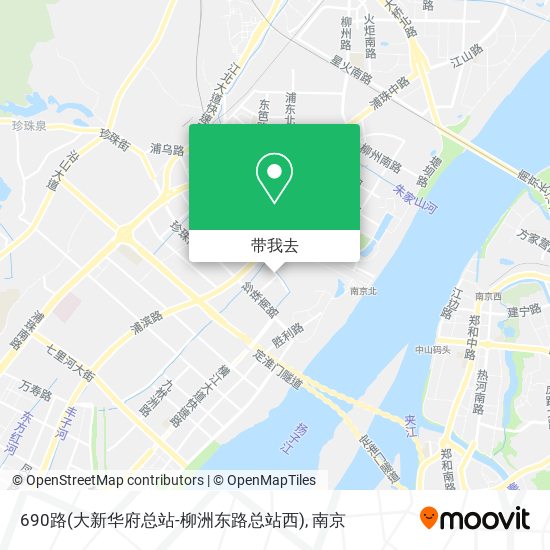 690路(大新华府总站-柳洲东路总站西)地图