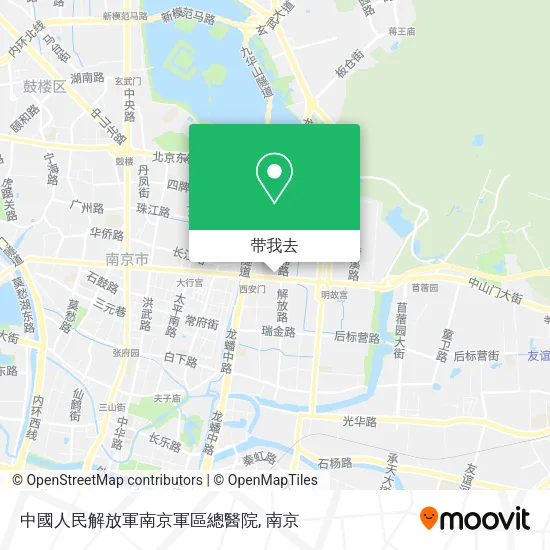 中國人民解放軍南京軍區總醫院地图