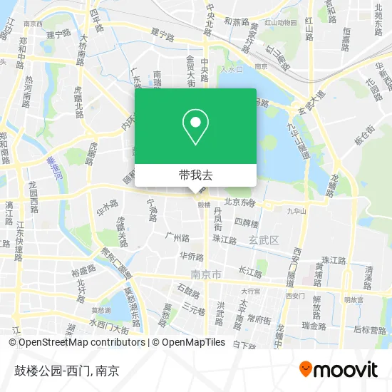 鼓楼公园-西门地图