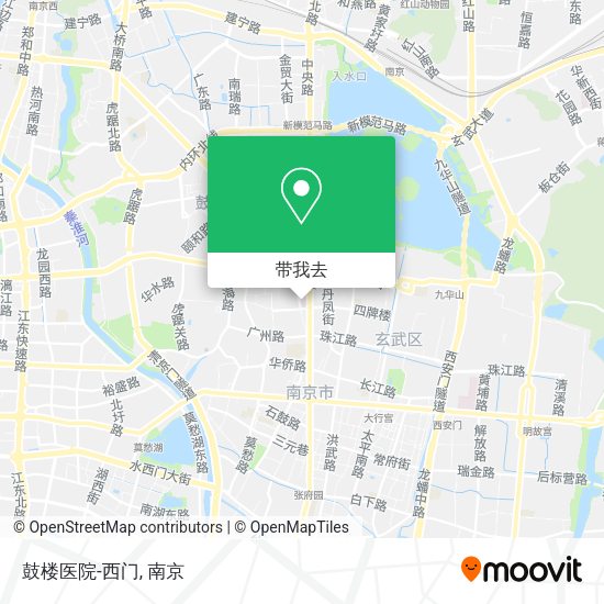 鼓楼医院-西门地图
