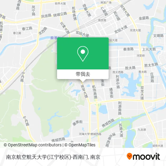 南京航空航天大学(江宁校区)-西南门地图