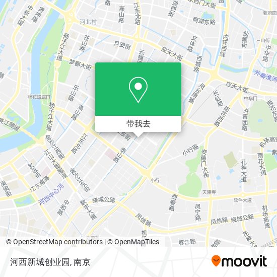 河西新城创业园地图