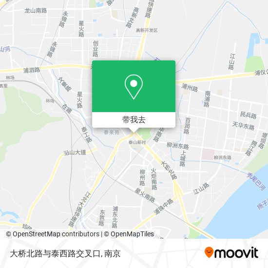 大桥北路与泰西路交叉口地图