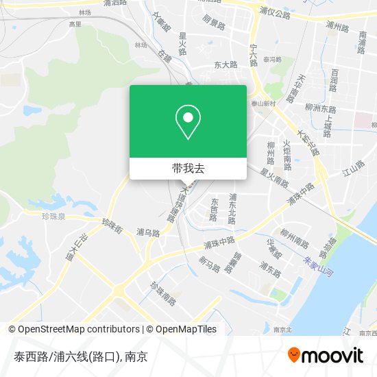 泰西路/浦六线(路口)地图