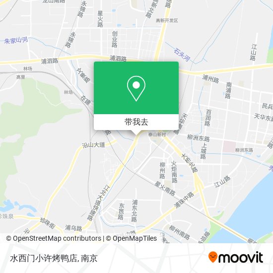 水西门小许烤鸭店地图