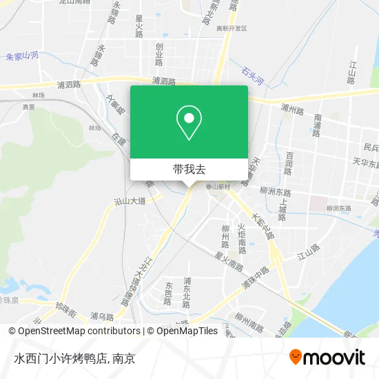 水西门小许烤鸭店地图