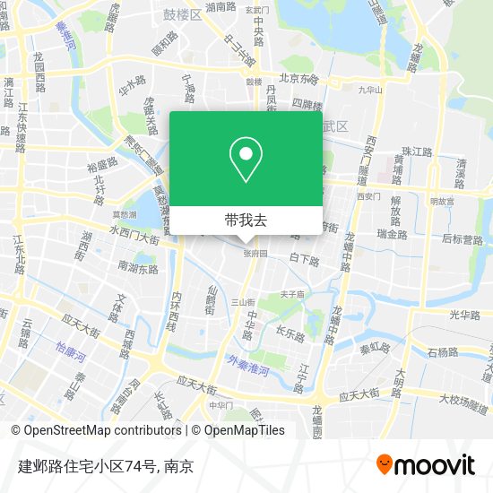 建邺路住宅小区74号地图