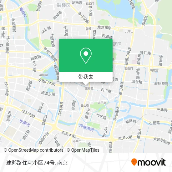 建邺路住宅小区74号地图