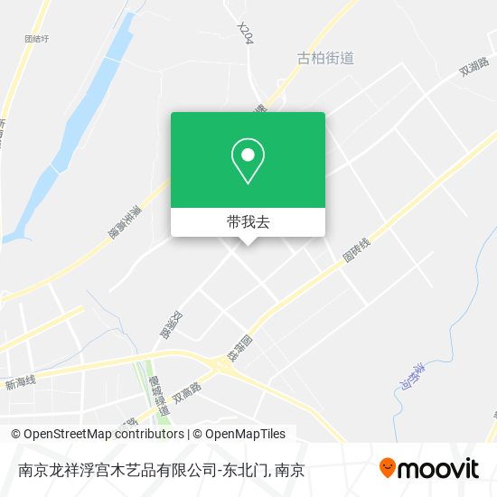 南京龙祥浮宫木艺品有限公司-东北门地图