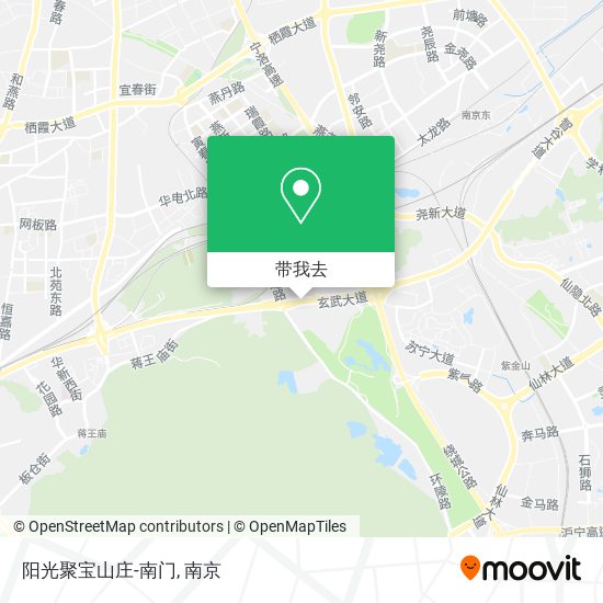 阳光聚宝山庄-南门地图