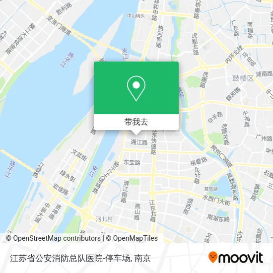 江苏省公安消防总队医院-停车场地图