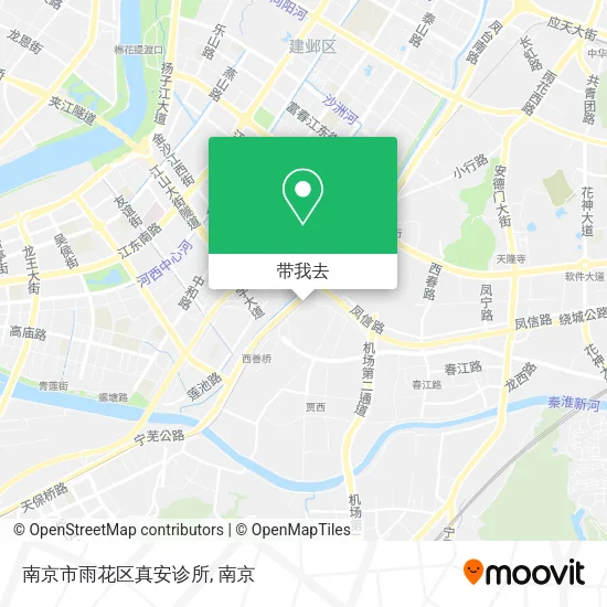 南京市雨花区真安诊所地图