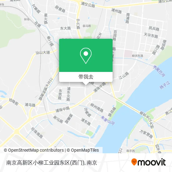 南京高新区小柳工业园东区(西门)地图