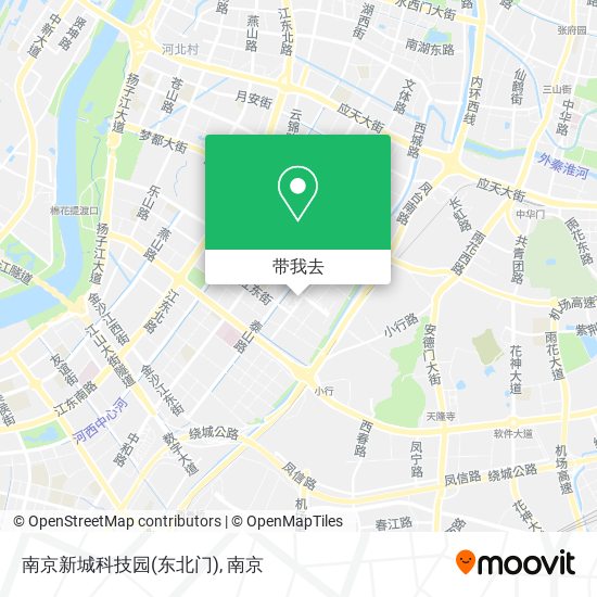 南京新城科技园(东北门)地图