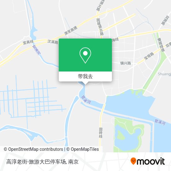 高淳老街-旅游大巴停车场地图