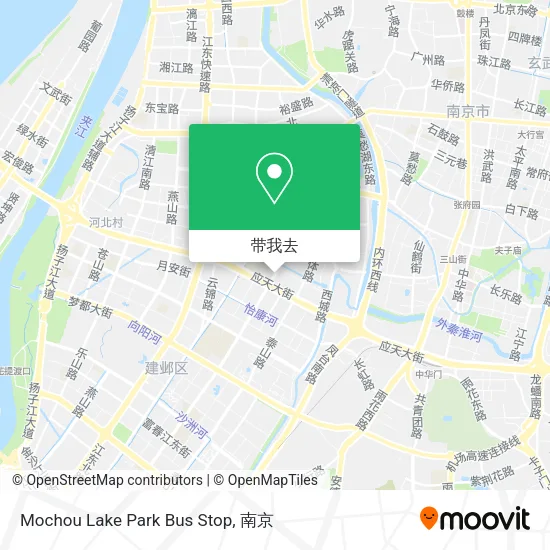 Mochou Lake Park Bus Stop地图