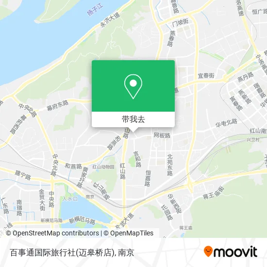 百事通国际旅行社(迈皋桥店)地图
