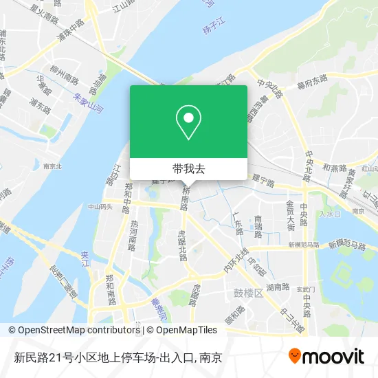 新民路21号小区地上停车场-出入口地图